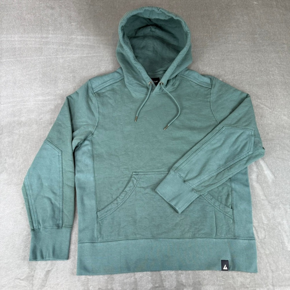 American Giant Classic Pullover Hoodie Mens Large Teal Thick $155 USA New NWOT